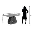 Conjunto De Mesa Ágata 130 Cm Com 4 Cadeiras Nicole Savana/of