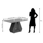 Conjunto De Mesa Agata 130cm Com 4 Cadeiras Nicole Cimol Marr