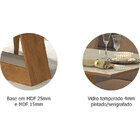 Conjunto De Mesa Alana 1,30cm Para Sala De Jantar Com 4 Cadei