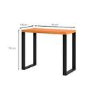 Conjunto De Mesa Anah Freijó Com Cadeira De Escritório Interl