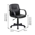 Conjunto De Mesa Anah Freijó Com Cadeira De Escritório Secret