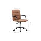 Conjunto De Mesa Anah Freijó E Preta Com Cadeira De Escritóri