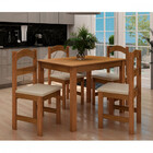 Conjunto de Mesa Arauna com 4 Cadeiras Primavera