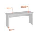 Conjunto De Mesa Badesh Branca Com Cadeira De Escritório Pres