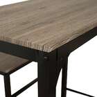 Conjunto De Mesa Bistrô Com 2 Banquetas Córdoba Amêndoa E Pre