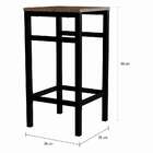 Conjunto De Mesa Bistrô Com 2 Banquetas Los Cocos Marrom E Pr