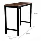 Conjunto De Mesa Bistrô Com 2 Banquetas Los Cocos Marrom E Pr