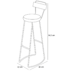 Conjunto De Mesa Bistrô Ravi Com 04 Banquetas Em Madeira Maci