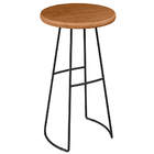 Conjunto De Mesa Bistrô Ravi Com 04 Banquetas Em Madeira Maci