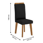 Conjunto De Mesa C/ Tampo De Vidro Turmalina E 4 Cadeiras Dia