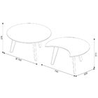Conjunto De Mesa Centro Classic Luna - Branco Acetinado