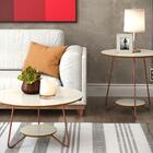 Conjunto De Mesa Centro E Lateral Back Off White Freijo