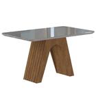 Conjunto De Mesa Clara 130cm Com 4 Cadeiras Tais Com Moldura
