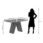 Conjunto De Mesa Clara 130cm Com 4 Cadeiras Tais Com Moldura
