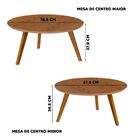 Conjunto De Mesa Classic Centro Redonda - Freijó