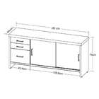 Conjunto De Mesa Com 2 Armários De Escritório E Gaveteiro Exe