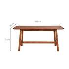 Conjunto De Mesa Com 2 Bancos De Jantar Famille Amêndoa Rusti