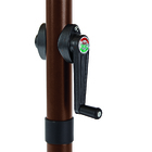 Conjunto de Mesa com 2 Cadeiras 1 Banco e 1 Ombrelone Alma Cinza Naterial