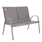 Conjunto de Mesa com 2 Cadeiras 1 Banco e 1 Ombrelone Alma Cinza Naterial