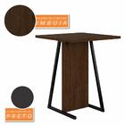 Conjunto De Mesa Com 2 Cadeiras Arkansas Imbuia/preto - M. Ar