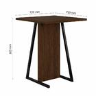 Conjunto De Mesa Com 2 Cadeiras Arkansas Imbuia/preto - M. Ar