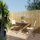 Conjunto de Mesa 70x70cm com 2 Cadeiras Emys Branca Naterial