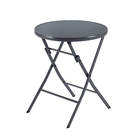 Conjunto de Mesa 60x60cm com 2 cadeiras Emys cinza Naterial