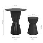 Conjunto De Mesa Com 3 Bancos Fit Preto