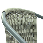 Conjunto de Mesa com 4 Cadeiras Aço e Rattan Elia Naterial