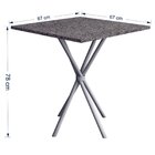 Conjunto De Mesa Com 4 Cadeiras Branco Com Tampo Quadrado Dia