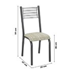 Conjunto De Mesa Com 4 Cadeiras Camila Clássica Ciplafe Preto