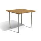 Conjunto De Mesa Com 4 Cadeiras Carmen Marrom E Nickel