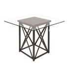 Conjunto De Mesa Com 4 Cadeiras Karina Ciplafe Bronze/linho M