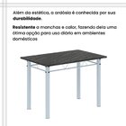 Conjunto De Mesa Com 4 Cadeiras Lívia Arabesco/ Branco