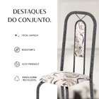 Conjunto De Mesa Com 4 Cadeiras Lívia Arabesco/ Prata