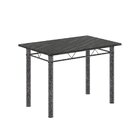 Conjunto De Mesa Com 4 Cadeiras Lívia Bege / Prata