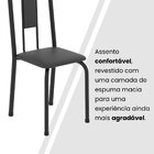 Conjunto De Mesa Com 4 Cadeiras Lívia Preto