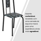 Conjunto De Mesa Com 4 Cadeiras Lívia Preto