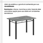 Conjunto De Mesa Com 4 Cadeiras Lívia Preto