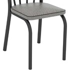 Conjunto De Mesa Com 4 Cadeiras Lotus Preto Fosco Com Platina