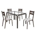 Conjunto De Mesa Com 4 Cadeiras Luna Clássica Ciplafe Bronze/
