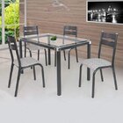 Conjunto De Mesa Com 4 Cadeiras Luna Clássica Ciplafe Preto/j