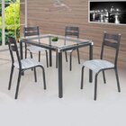 Conjunto De Mesa Com 4 Cadeiras Luna Clássica Ciplafe Preto/r