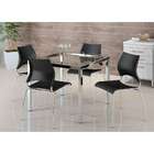 Conjunto De Mesa Com 4 Cadeiras Monalisa Preto