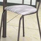 Conjunto De Mesa Com 4 Cadeiras Monique Craquado Preto E Linho