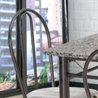 Conjunto De Mesa Com 4 Cadeiras Monique Craquado Preto E Linho