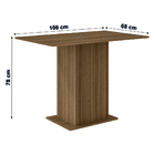 Conjunto De Mesa Com 4 Cadeiras Para Sala De Jantar Clara 108