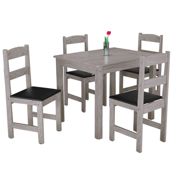 Get Wallpaper Conjunto De Mesa Com 4 Cadeiras Praiana Carvalho Leroy Merlin Free