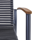 Conjunto de Mesa com 8 Cadeiras Aluminío e material reciclado Dora Cinza Naterial