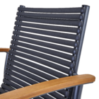 Conjunto de Mesa com 8 Cadeiras Aluminío e material reciclado Dora Cinza Naterial